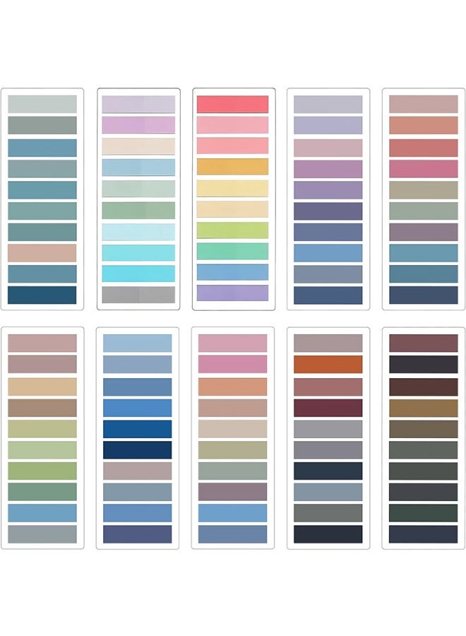 كاكو 2000 قطعة علامات صفحات لاصقة ألوان متنوعة، ملصقات مؤشر شفافة قابلة للكتابة للكتب والملفات والملاحظات والمكتب والمدرسة - Image 1